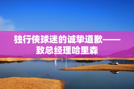 独行侠球迷的诚挚道歉——致总经理哈里森