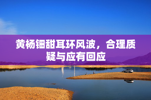 黄杨钿甜耳环风波，合理质疑与应有回应