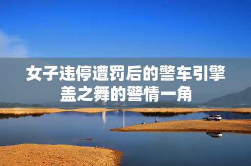 女子违停遭罚后的警车引擎盖之舞的警情一角
